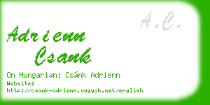adrienn csank business card